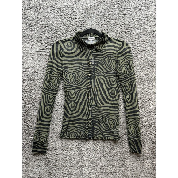 Inamorata Wilcox Button Up See Through Longsleeves ‎ Shirt Size Small NWT - Picture 1 of 10